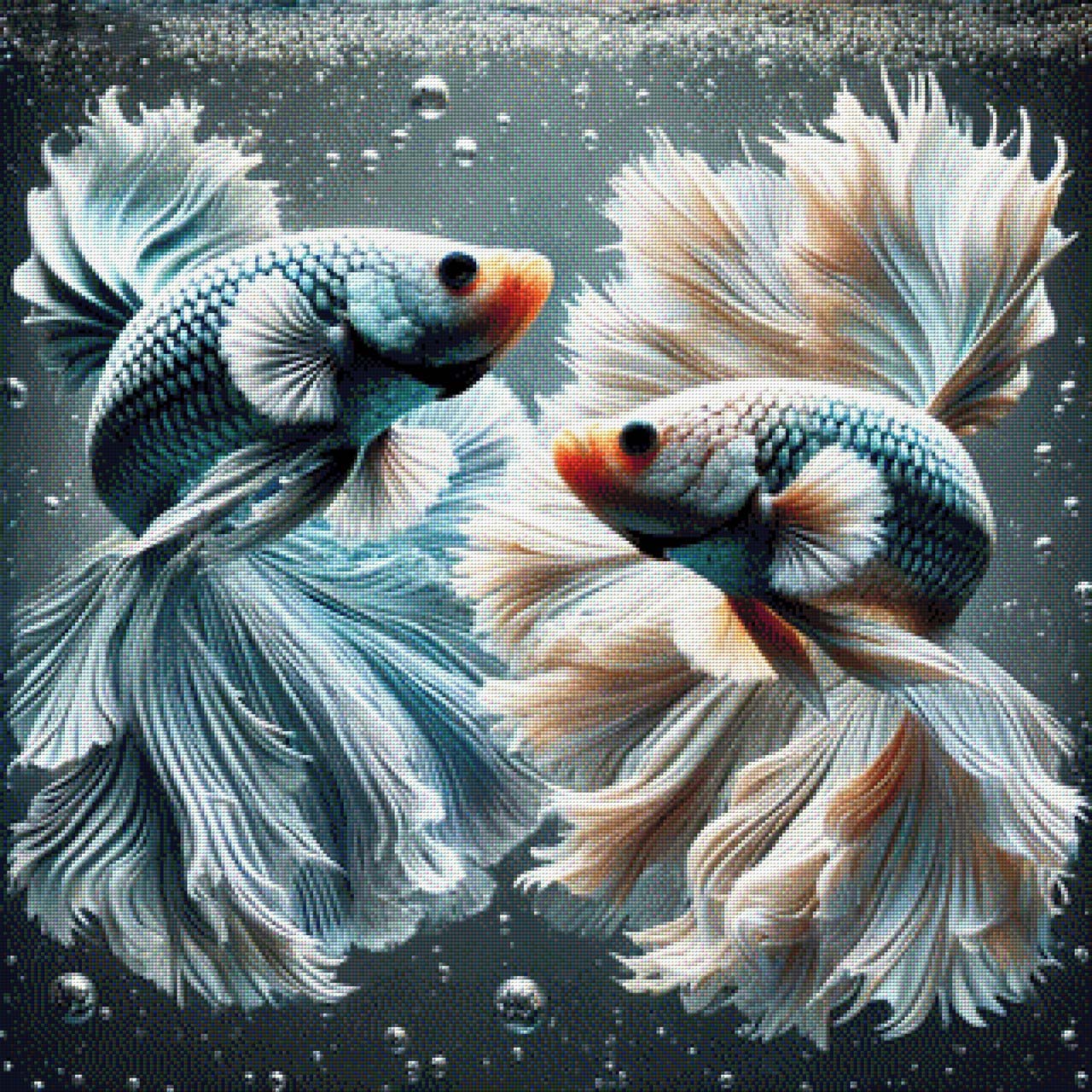 Kampffische - Diamond Painting