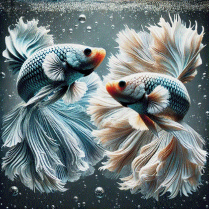 Kampffische - Diamond Painting