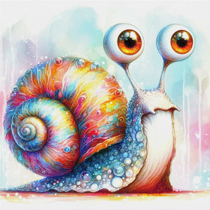 Glubschi Schnecke - Diamond Painting