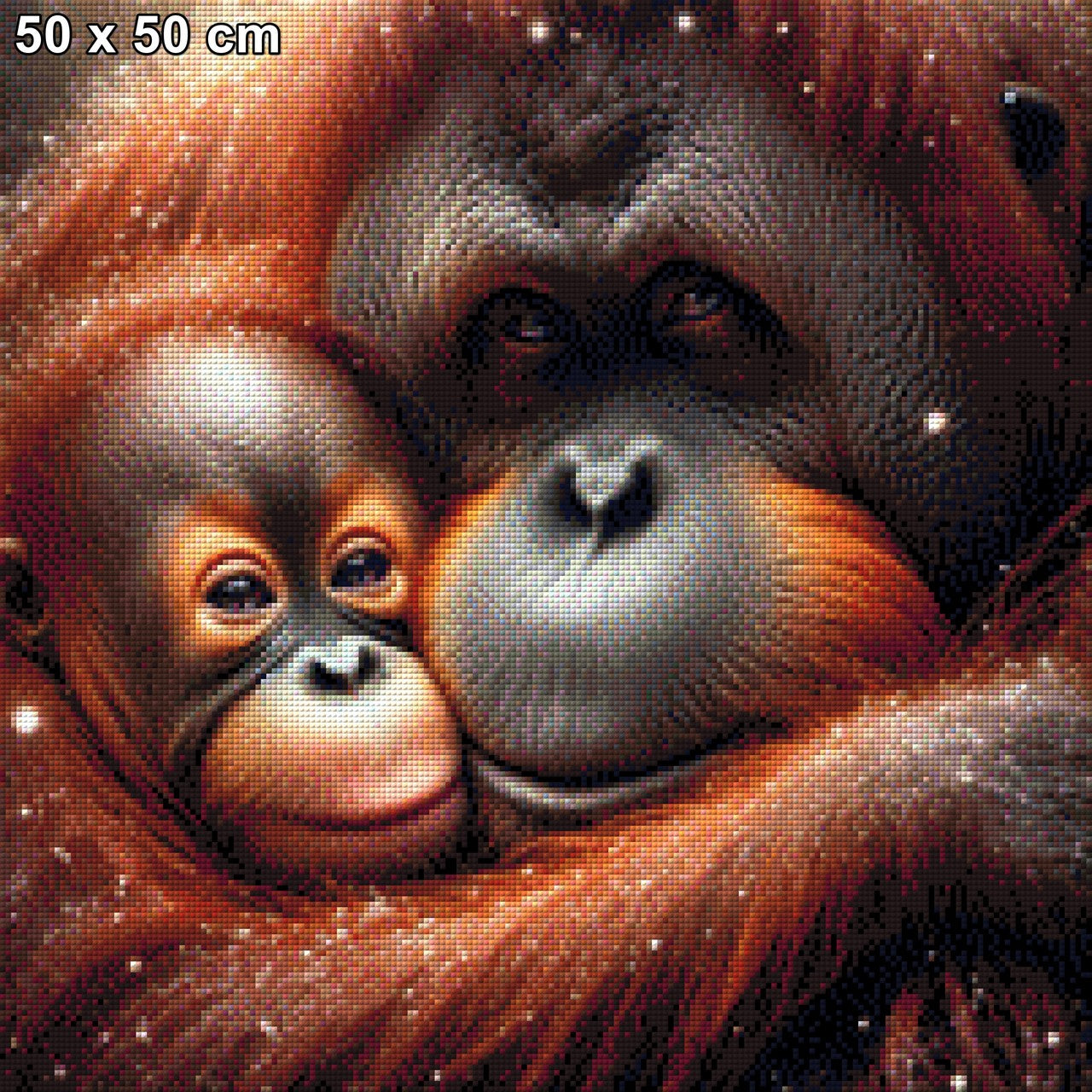 Mama Orang Utan - Diamond Painting