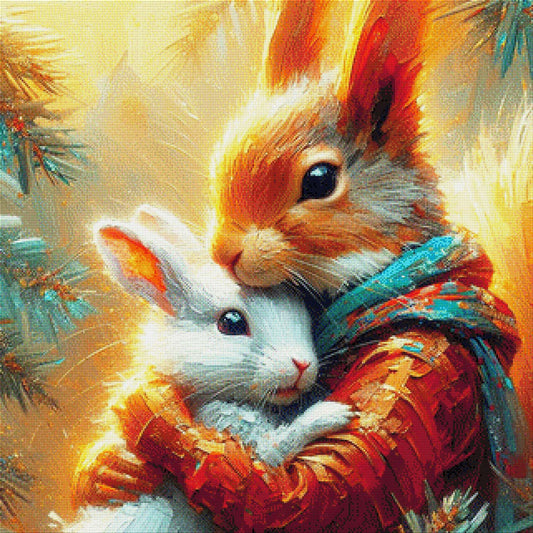 Hasenliebe - Diamond Painting