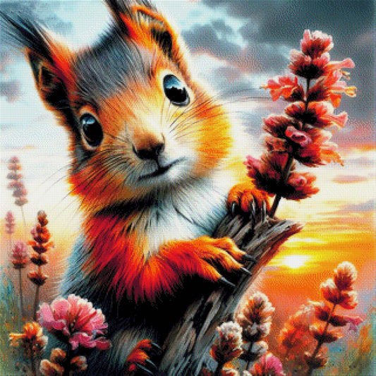 Emil das Eichhörnchen - Diamond Painting