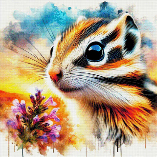 Lucky das Streifenhörnchen - Diamond Painting