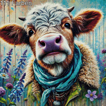 Flauschi Kuh - Diamond Painting