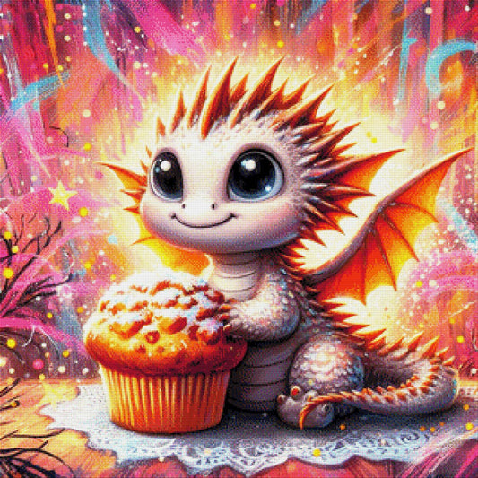 Muffin der süße Drache - Diamond Painting