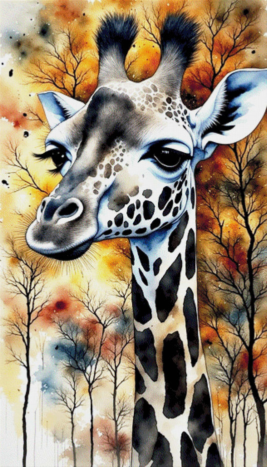 Helene die Giraffe - Diamond Painting