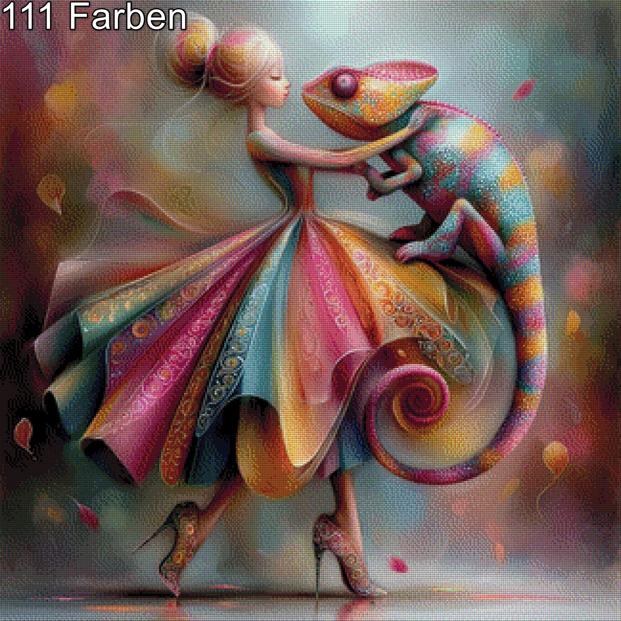 Farbwirbel - Diamon Painting