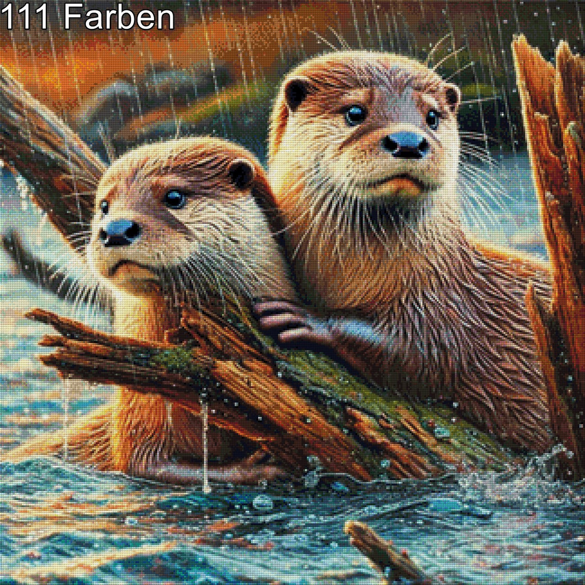 Otter Twin Drift - Diamond Painting