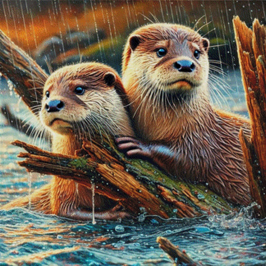 Otter Twin Drift - Diamond Painting
