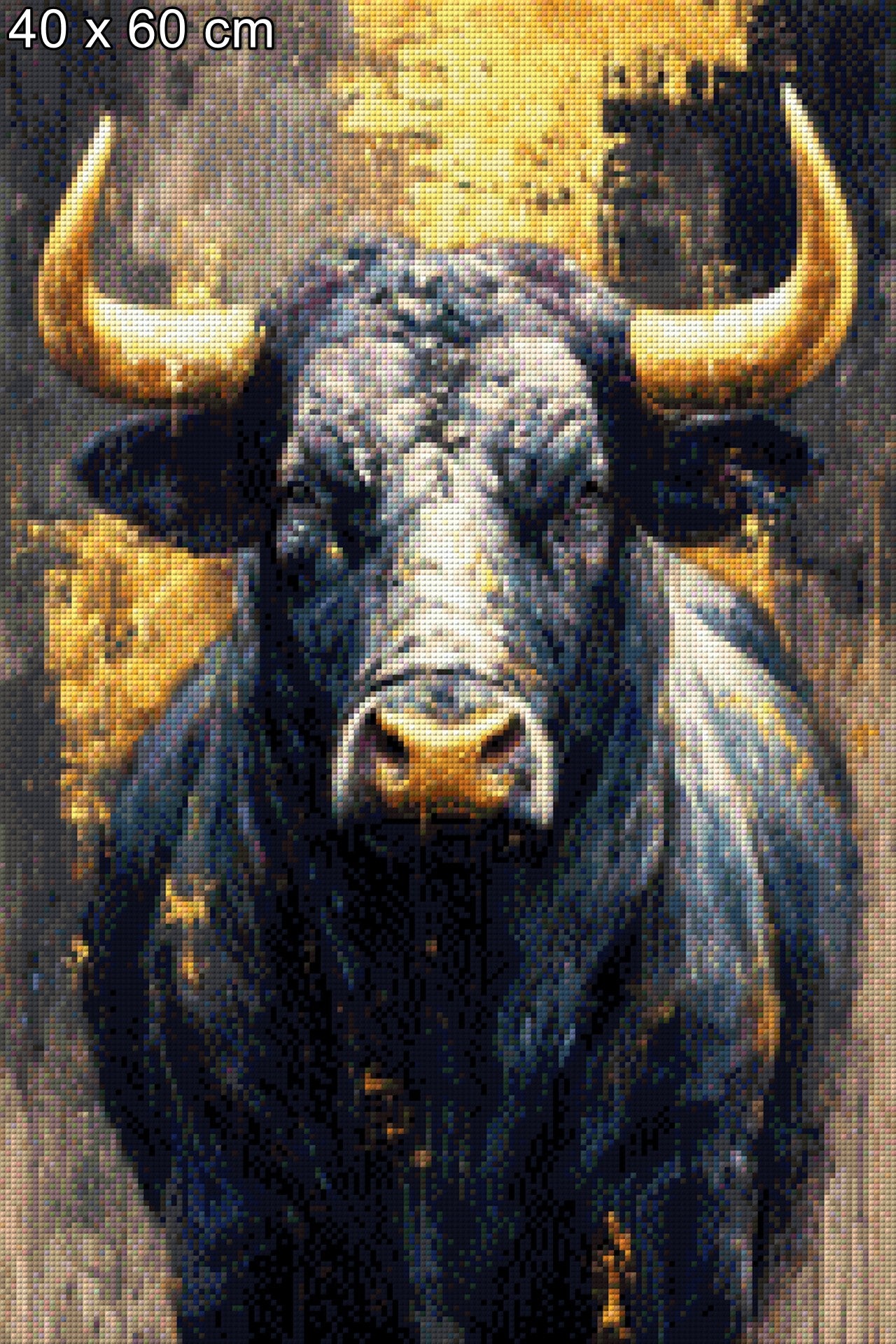 Diamond Painting Schwarzer Stier Bulle