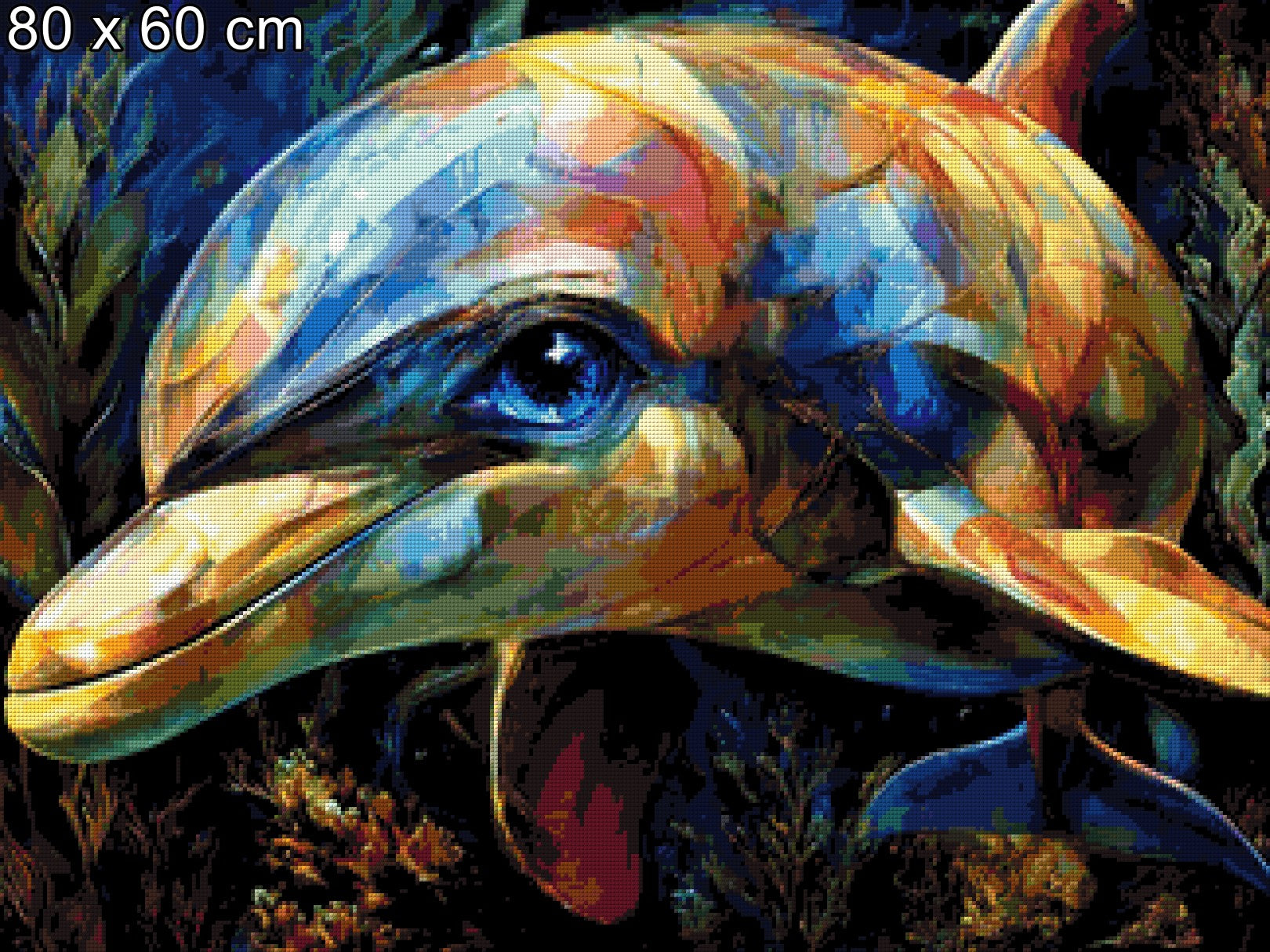 Diamond Painting bunter Delphin
