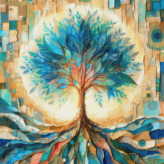 Baum Abstrakt - Diamond Painting