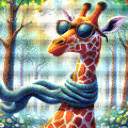Gilbert die Giraffe - Diamond Painting