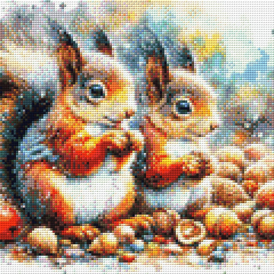 Knabberfreunde - Diamond Painting