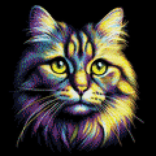 Mia die Tigerkatze - Diamond Painting