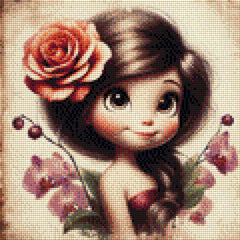 Josefine die Zarte - Diamond Painting