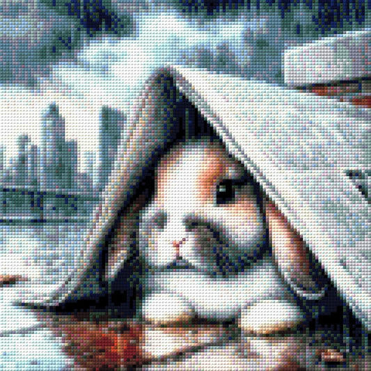 Mümmel im Regen - Diamond Painting