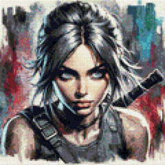 5D Diamond Painting - Kalea die Kämpferin