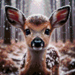 5D Diamond Painting - Bambi im Wald