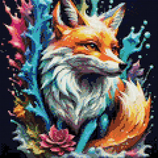 Bunter Fuchs - Diamond Painting