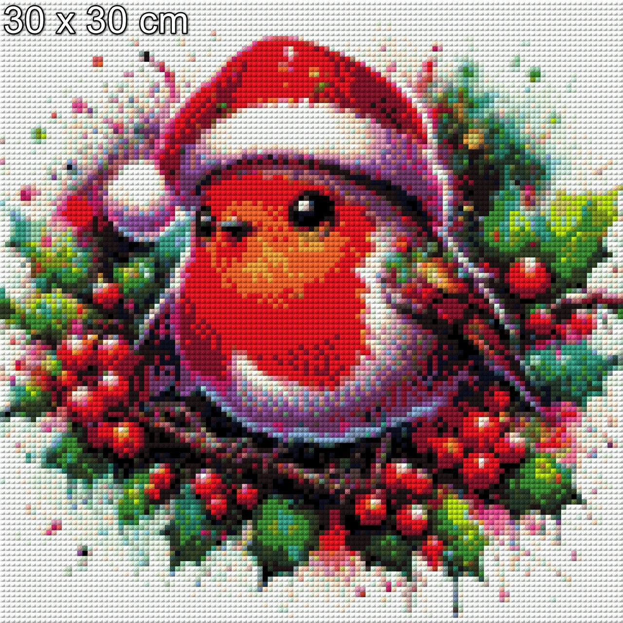 Mützchen das Rotkehlchen - Diamond Painting