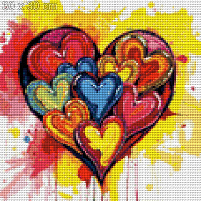 5D Diamond Painting - Herz-Insel