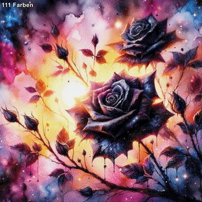 Black Rose - Diamond Painting