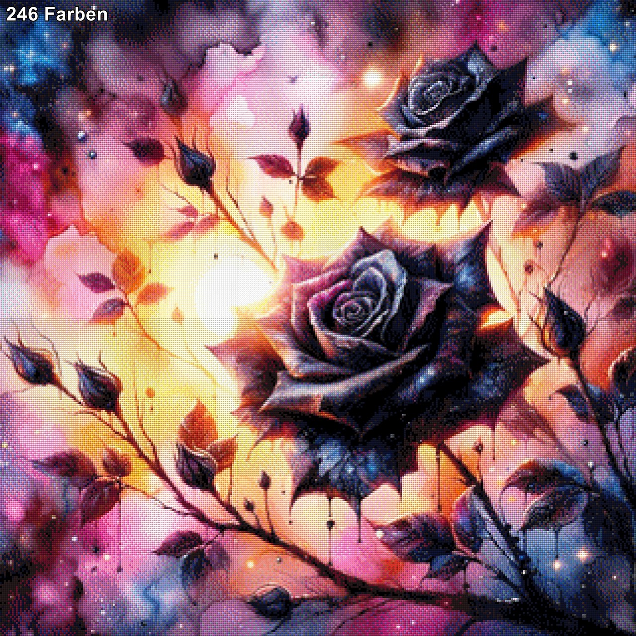 Black Rose - Diamond Painting