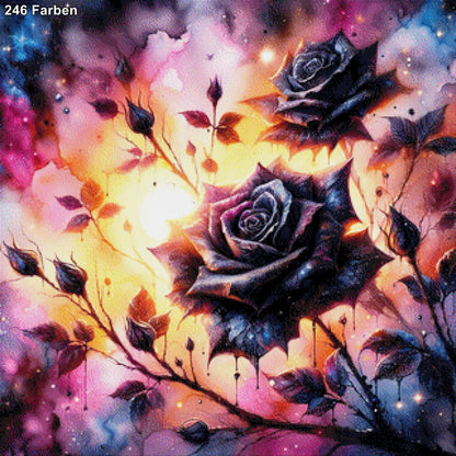 Black Rose - Diamond Painting
