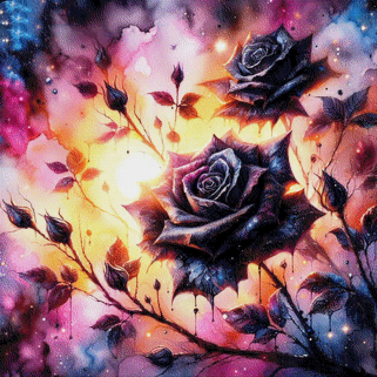 Black Rose - Diamond Painting