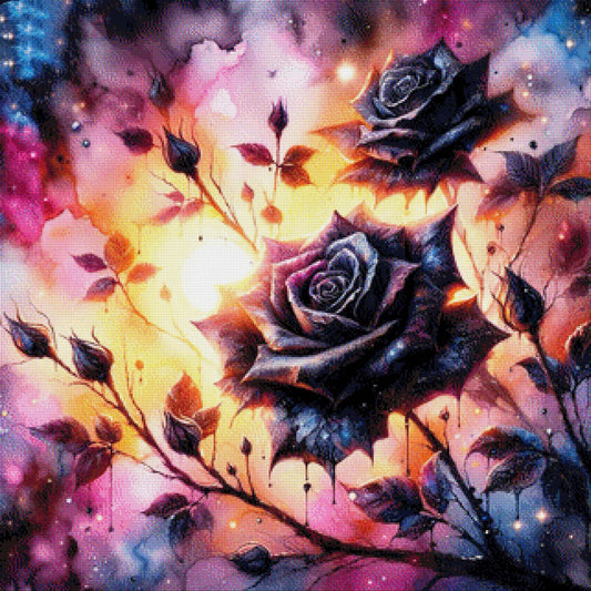 Black Rose - Diamond Painting