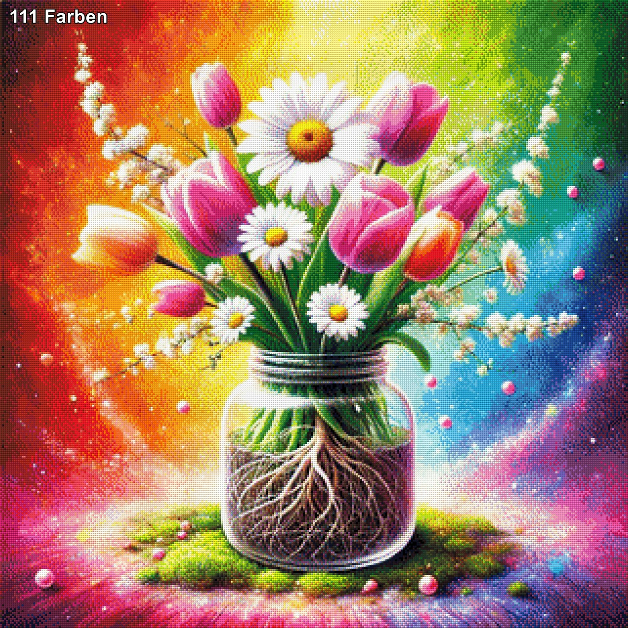 Tulpenglas - Diamond Painting