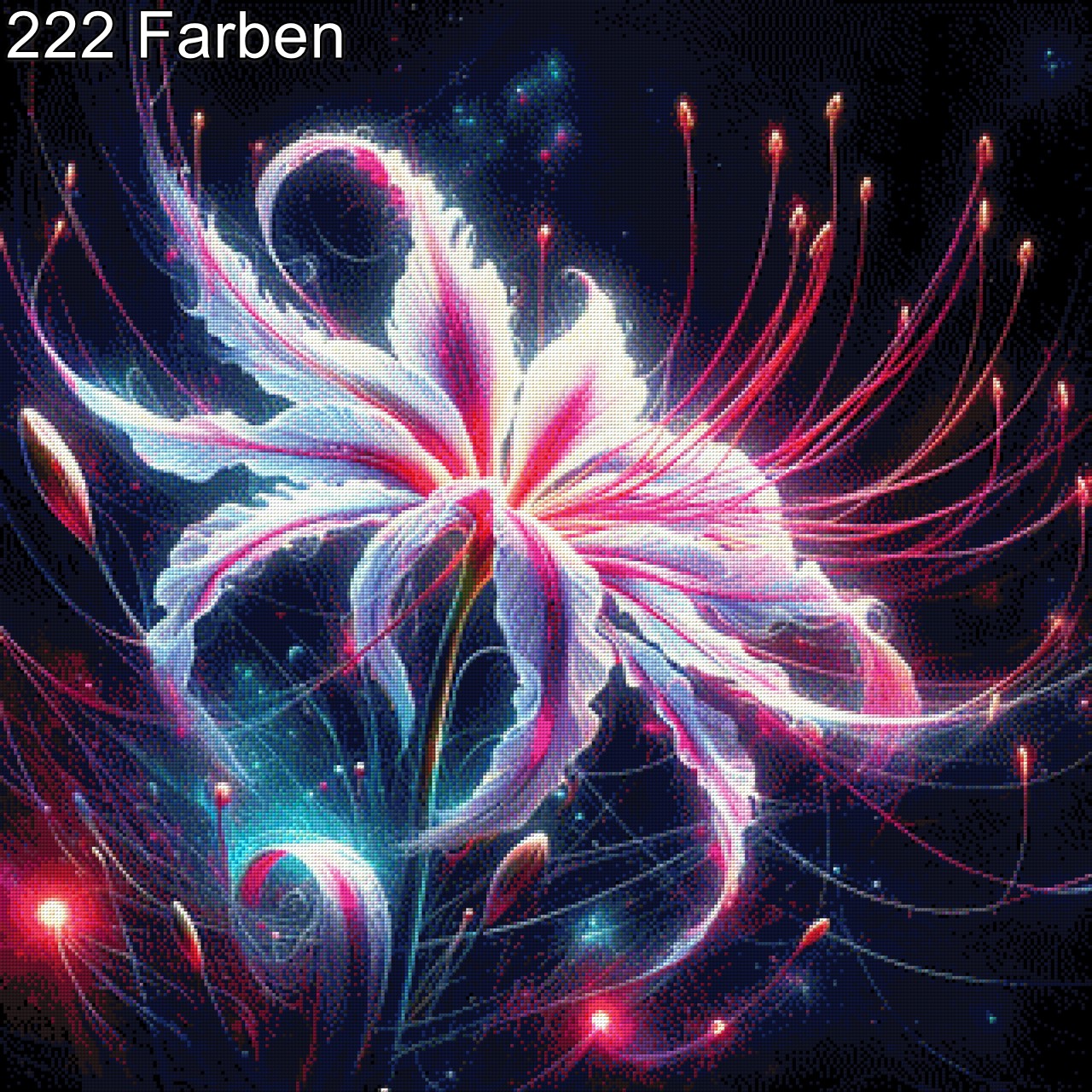 Blüte der Nacht - Diamond Painting
