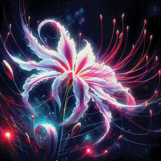 Blüte der Nacht - Diamond Painting