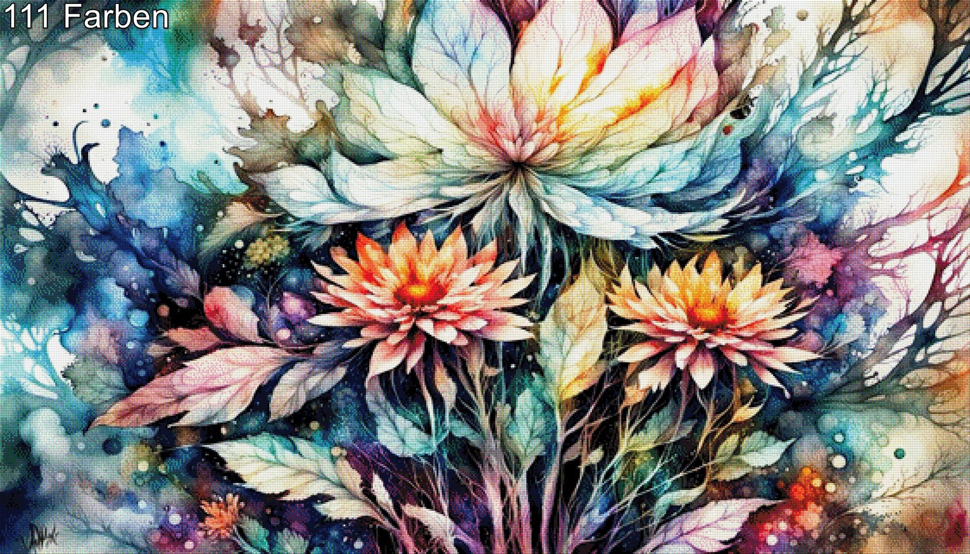 Blumenmeer - Diamond Painting