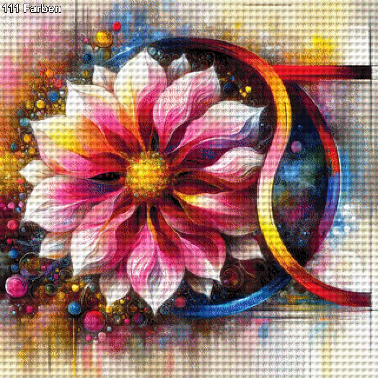 Flower Sign - Diamond Painting