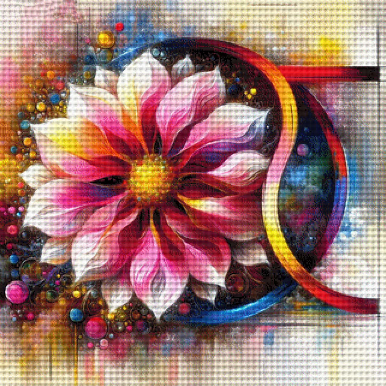 Flower Sign - Diamond Painting