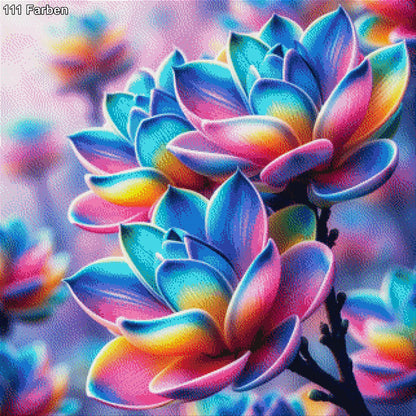 Bunte Flora - Diamond Painting