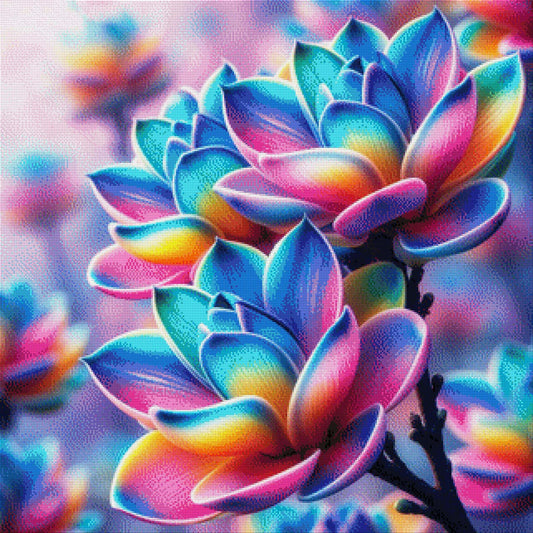 Bunte Flora - Diamond Painting