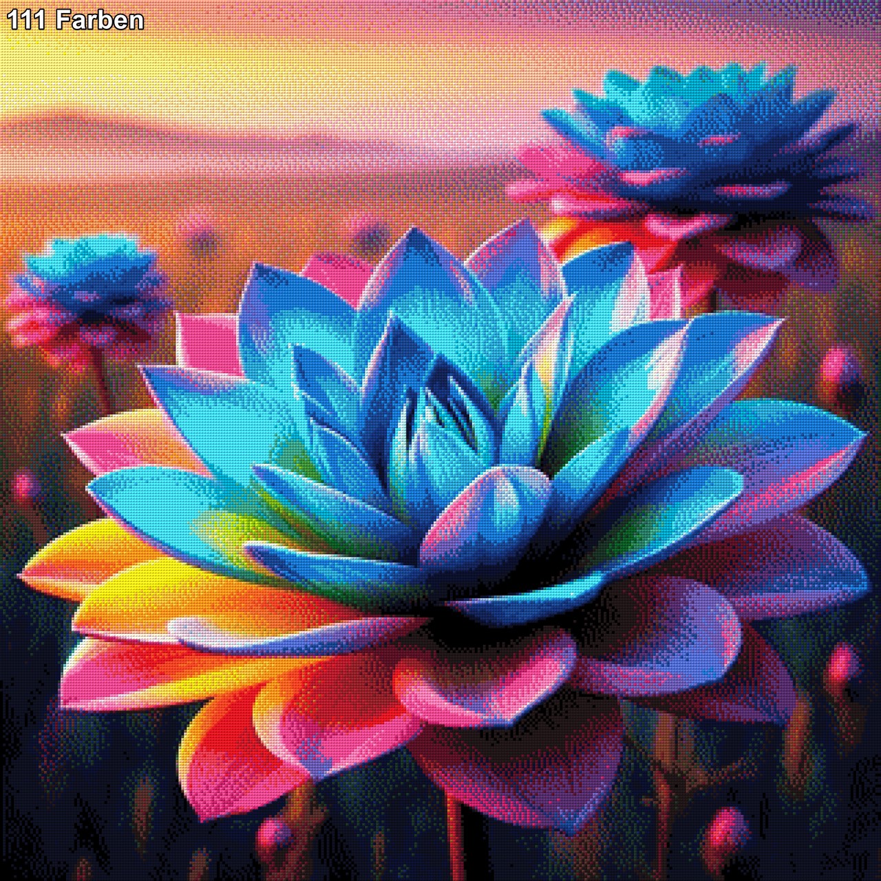 Rainbow Flower - Diamond Painting