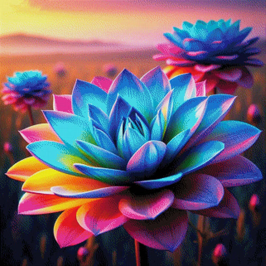 Rainbow Flower - Diamond Painting