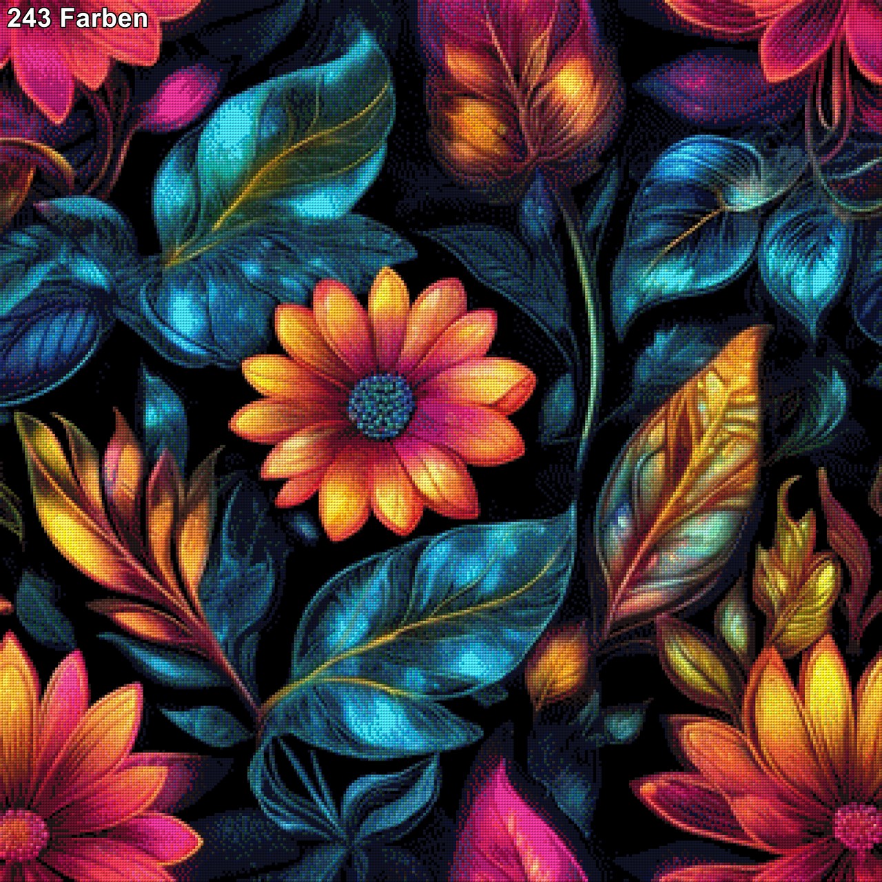 Flower Wall - Diamond Painting