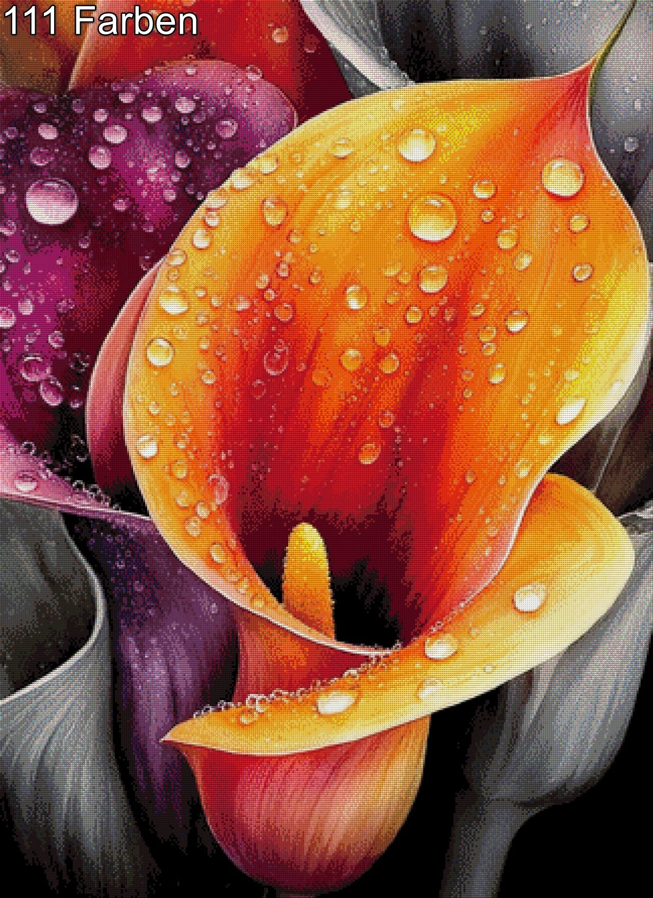 Diamond Painting Blumen Callas