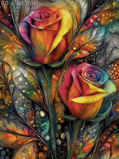 5D Diamond Painting - Rosenfeuer