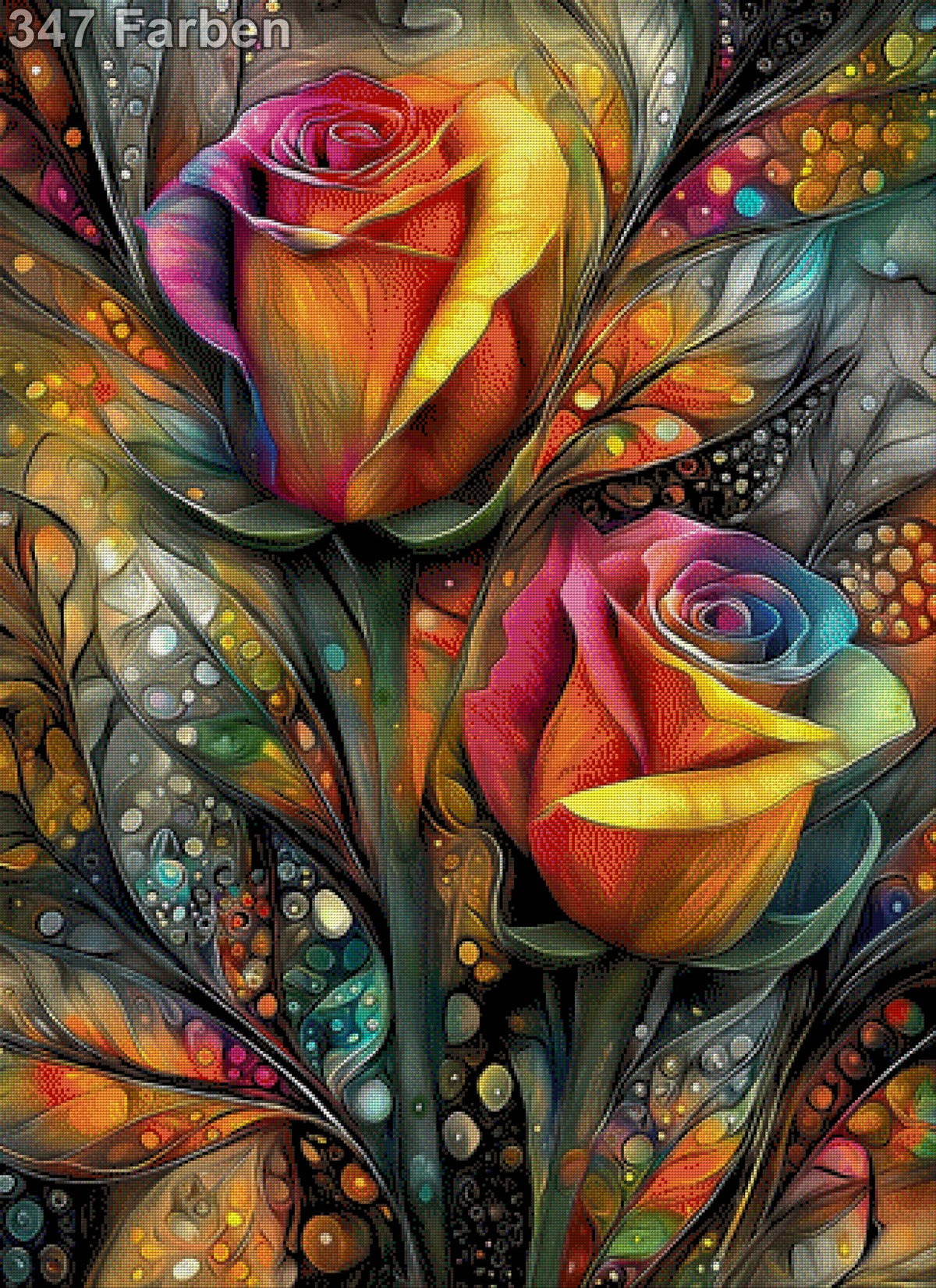 5D Diamond Painting - Rosenfeuer