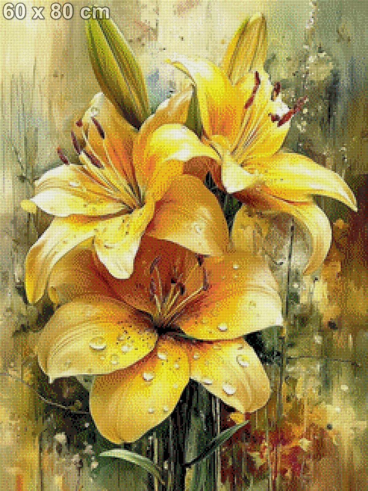 5D Diamond Painting - Lilienleuchten