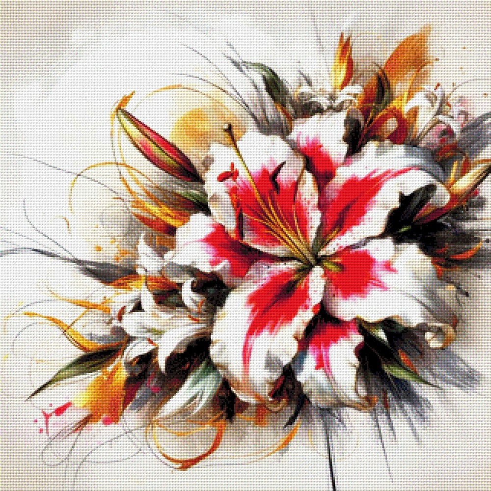 Lilienflamme - Diamond Painting