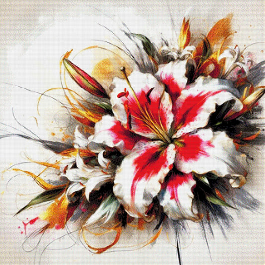 Lilienflamme - Diamond Painting