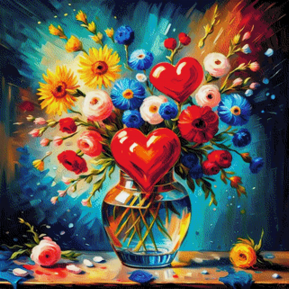 Liebesstrauß - Diamond Painting