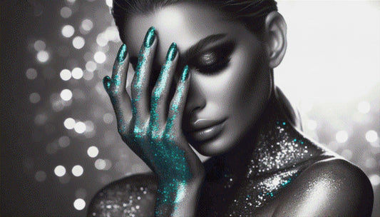 Frau mit Glitter - Diamond Painting